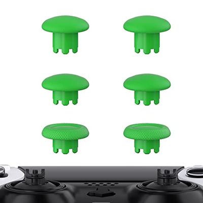 Wymiana Thumbsticks eXtremeRate Zielony dla ps5 Edge Kontroler, Niestandardowe Wymienne Nasadki Joysticka Drążka Analogowego dla ps5 Edge Kontroler, Kontroler & Podstawa Kciuka Nie Są Dołączone