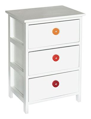 King Collection King Home c656733 cajonera 3 cajones madera, 40 x 29 x 58H