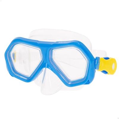 AKTIVE Aqua Sport Gafas Buceo niño, Máscara antigotas, Fácil Ajuste, Látex Free, Lentes de policarbonato, Correa Ajustable, Snorkel niños, +7 años, Set para bucear, Junior (54259)