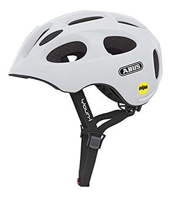 ABUS Youn-I MIPS cykelhjälm, vit (polär matt), S