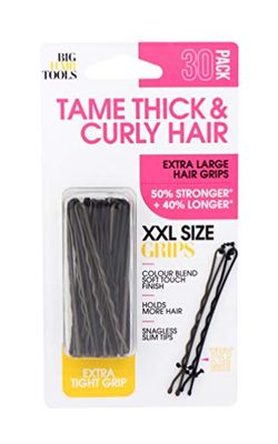 Big Hair Tools Haarklemmen, XXL, donker, 30 stuks