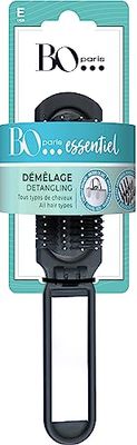 Bo...Paris – Cepillo de Pelo Plegable – Cepillo para el Cabello – Cepillo desenredante con Espejo Integrado – Puntas Redondeadas – para Todo Tipo de Cabello – Lote de 1