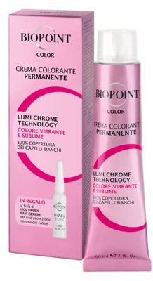 Biopoint Color Crema colorante permanente 60 ml + 1 ampolla de Hyaluplex Hair Serum 3 ml - 5.3 Castaño claro dorado