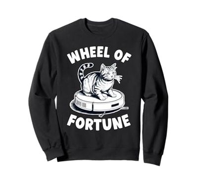 Wheel Of Fortune Robot Vacuum Cleaner Funny Cat Sweatshirt