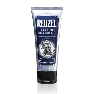 Reuzel Fiber Hair Cream for Men - Adds Fullness and Structure - Pliable Hold, Low Shine - Water Soluble - Works Well on Short to Medium Length Hair - Easy to Rework Hair after Styling - 100 ml