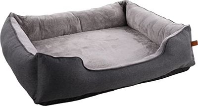 Flamingo Panier Carlota RECTANGULAIRE + Fermeture ÉCLAIR Gris 120x95x28CM