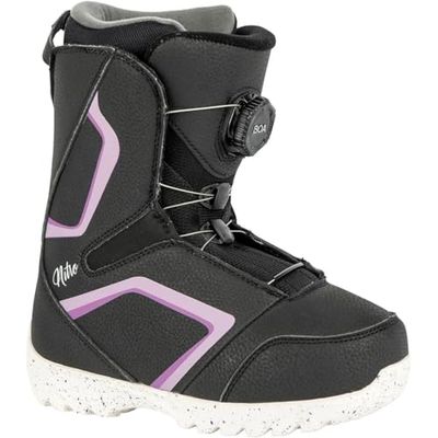 Nitro Droid Boa Botas de Snowboard, Niños, Blk-Purple-White, 180