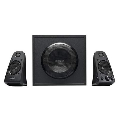 Logitech Z623 THX Sistema di Altoparlanti 2.1 con Subwoofer, Certificazione THX, 400 Watt, Bassi ‎Profondi, Multi-Dispositivo, Porta 3.5 mm e RCA, Presa UK, PC/PS4/Xbox/DVD/TV/Smartphone/Tablet