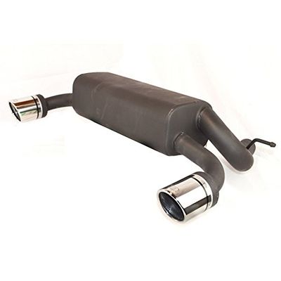 Échappement double compatible avec BMW 3-Série F30 Sedan 320i/320iX 135kW 2012-2015 (incl. M-paquet) 90mm