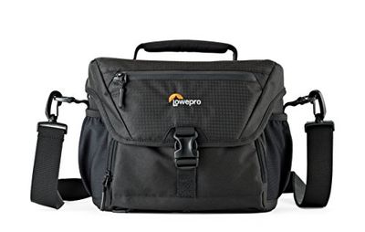Lowepro LP37123, Nova 180 AW II Borsa per fotocamera, impermeabile, personalizzabile, adatta per DSLR Pro-Depth con obiettivo, drone compatto, 3-4 obiettivi aggiuntivi, flash, nero