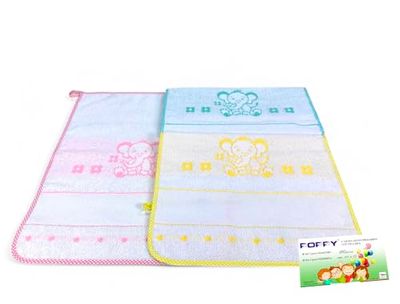 Juego de 3 Toallas para guardería de niña Poppy © 40 x 55 cm Puro algodón Hembra con Tela Aida para Bordar