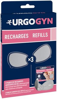 URGOGYN - Recharges Spécialement Conçues pour le Patch d'Electrothérapie Règles Douloureuses URGOGYN - Gel Adhésif - Pack 3 Paires de Recharges de Gels Adhésifs