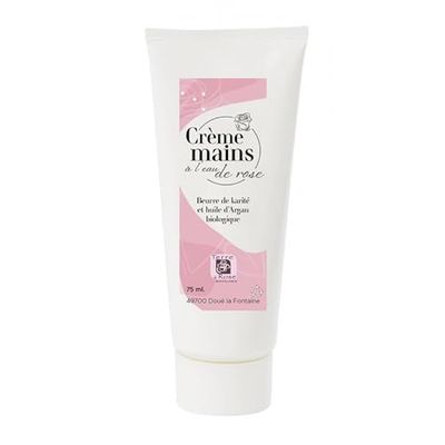 TERRE DE ROSE - Crema mani tubo rosa 75ml - prodotti artigianali francesi - made in France - cosmetici naturali - 100% di origine vegetale - morbidezza e naturale