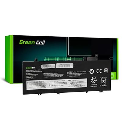 Green Cell L17L3P71 L17M3P71 L17M3P72 Batterie pour Ordinateur Portable Lenovo ThinkPad T480s (4650 mAh, 11,55 V, Noir)