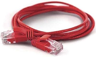 wantecWire 7270 Extra Sottile Cavo Patch con Top qualità Rosso