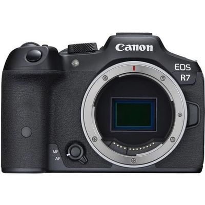 Canon EOS R7 APS-C mirrorless, body (32,5 Mp, fino a 15 fps, DIGIC X, video 4K UHD fino 60p, Dual Pixel CMOS Auto Focus II, Display touch orientabile da 7,5 cm, Wi-Fi, BT, stabilizzatore IBIS)