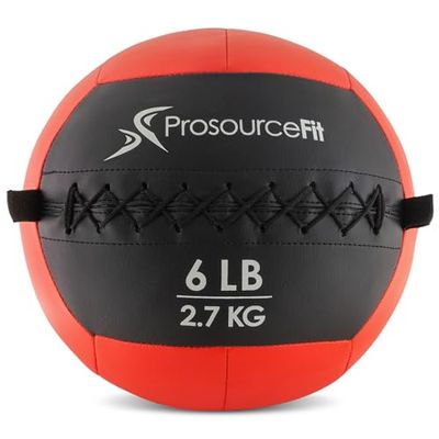 ProsourceFit Zachte medicijnballen, muurballen en dynamische oefeningen voor het hele lichaam, kleurgecodeerde gewichten: 6, 10, 14, 20 lbs.