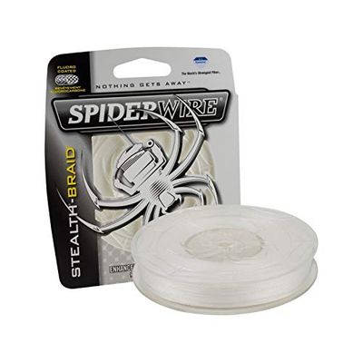 Spiderwire ProSpec® Ligne de pêche chromée 100% Fluoro, translucide, 6,8 kg, 114 m, Convient pour Les environnements d'eau salée (l'emballage Peut Varier)