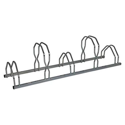 Dicoal Ratelier 5 vélos 2 niveaux à côte, 160 x 39 x 49 cm, suporte de chão, 5 bicicletas Ref. B129 V, unissexo, cinzento, 160 x 39 x 49 cm