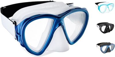 Cressi Fiji Mask Máscara y esnórquel, Unisex-Adult, Transparente/Azul, Talla ÚNICA