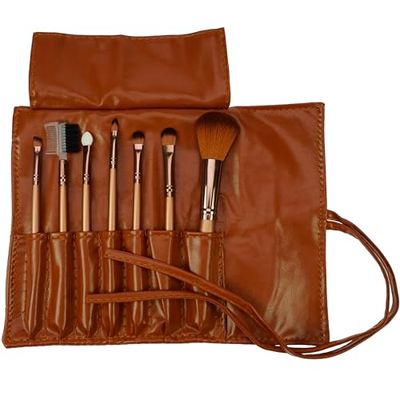 Fantasia Brocha set 7 piezas sintéticos pelo, rosengold, 1er Pack (1 x 1 pieza)