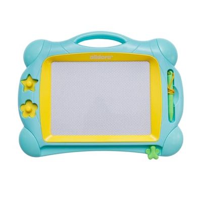 alldoro 68500 tekenbord met groot display, toverpen met draagtas, magneetbord ca. 32,8 x 25,5 cm, tekenbord met stempel, toverbord met draaggreep, schuif en pen, kinderen vanaf 3 jaar