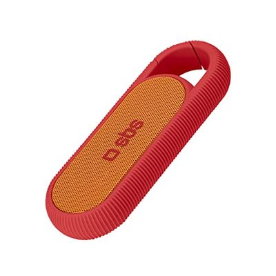 SBS Speaker wireless compatto da 2W, batteria da 300 mAh e gancio per cintura, cavo USB per ricarica incluso, colore rosso
