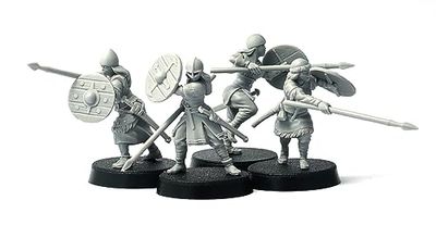 Brother Vinni Bouclier Maidens (Viking Female Warriors), Miniatures en résine de 28 mm