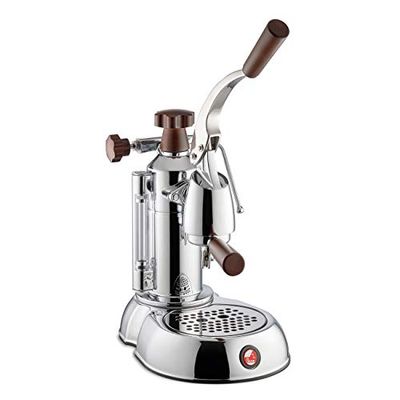 La Pavoni Lever Handle Coffee Maker with a Capacity of 0.8l from Smeg Stradivari Europiccola Lusso LPLSTH01EU, Steel