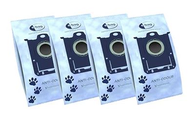 AEG GR203S s-bag Anti-Odour Vacuum Cleaner Bags, Suitable VX4, VX6, VX7, VX8, AB61 (Vacuum Cleaner Bags for Pet Owners, Anti-Odour, Neutralises Odours, Clean Air, Hygiene Sealing)