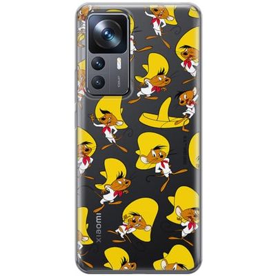 ERT GROUP mobiltelefonfodral för Xiaomi 12T/ 12T pro/ K50 Ultra originalt och officiellt licensierat Looney Tunes mönster Speedy Gonzales 001, gedeeltelijk transparant