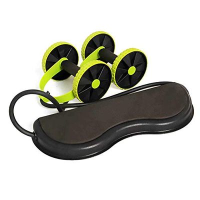 FFitness Wheel Band, AB Roller med elastisk styrka Unisex Vuxen, Grön, En storlek