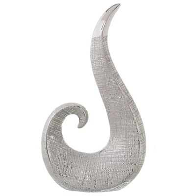 Alexandra House Living Figura decorativa argento ceramica 22 x 9 x 39 cm
