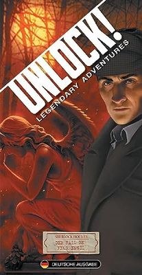 Space Cowboys Asmodee, Unlock! – Sherlock Holmes: The Fall of the Fire Angels, Family Game, Puzzle Game, 1-6 Players, From 10+ Years, 60 Minutes, German