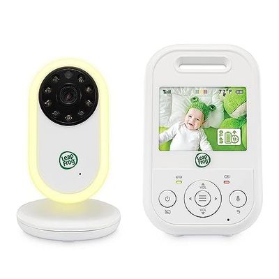 LeapFrog LF2423 babyfoon met camera, babyfoon met camera, groot bereik, 2,8 inch video babymonitor, 2-voudige zoom, temperatuursensor, geluidsactiveringsmodus, intercom, lange batterijduur