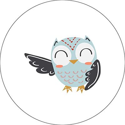 Bonateks, Round Digital Printed Mouse Pad, Non-Slip Base, for Office and Home, Diameter:22cm
