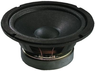MONACOR SP-17/4 Universal Loudspeaker Ideal for Low Mid-Range Home Installation - Black