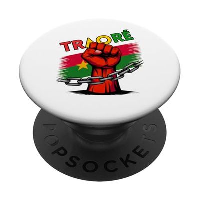 Burkina Faso Camicia Ibrahim Traoré Thomas Sankara Traore PopSockets PopGrip Adesivo