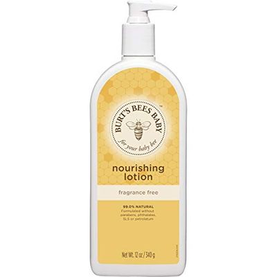 Burts Bees Baby Bee Fragrance Free Nourishing Lotion, 12 oz