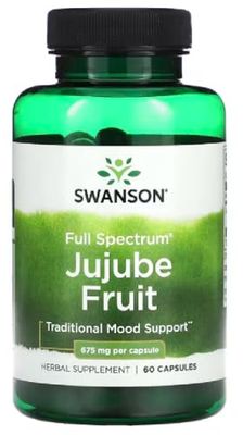 Swanson - Full Spectrum Jujube Fruit, 675mg | Immune and Digestive Support - 60 Capsules