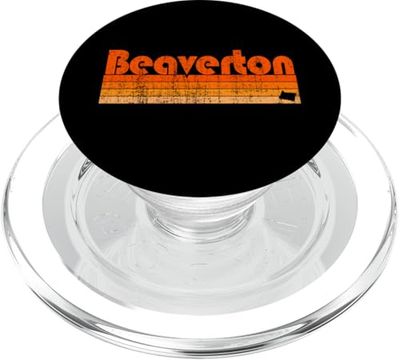 Beaverton, Oregon, estilo retro de los años 80 PopSockets PopGrip para MagSafe