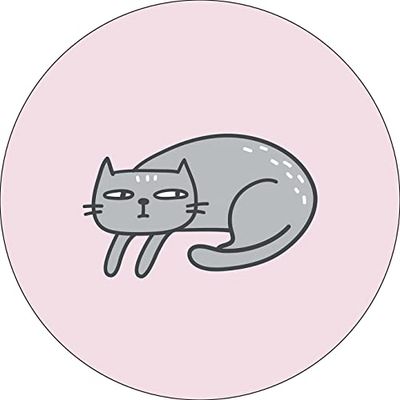 Bonateks, Round Digital Printed Mouse Pad, Non-Slip Base, for Office and Home, Diameter:22cm