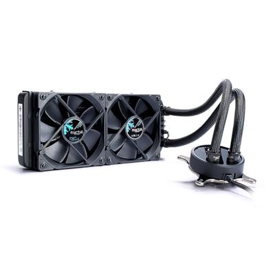 Fractal Design Celsius S24 - 240 mm Radiator - Silent Liquid CPU Cooler - PWM - Intelligent Controls - 2x Fractal Design Dynamic X2 PWM GP-12 120Mm Silent Fans Included - 1/4" Fitting - Blackout