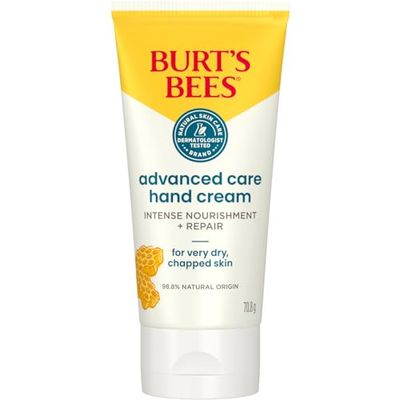 Burt's Bees Advanced Care Crema mani per pelli sensibili e secche, con aloe vera e burro di karité, 70 ml
