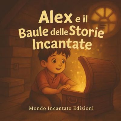 Alex e il Baule delle storie Incantate: Storia illustrata da colorare.