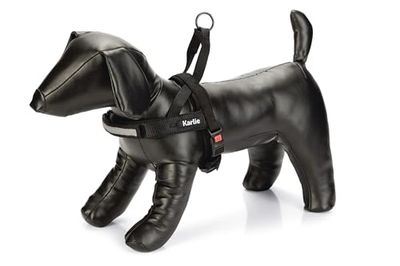 Karlie K Art SPORTIV Premium ARNÉS, 82-105 CM X 25/30 MM Negro