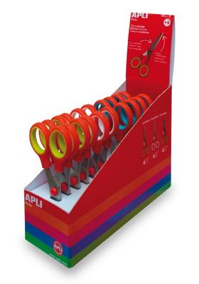 APLI Kids 12822 - Tesouras infantis (Expositor de 12 unidades),