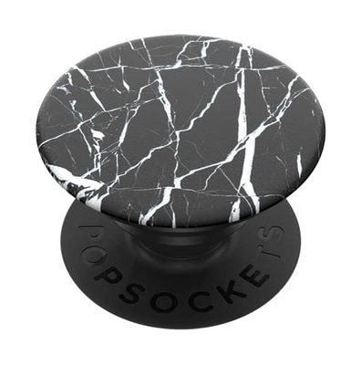 PopSockets PopGrip - Support et Grip pour Smartphone et Tablette avec un Top Interchangeable - Black Marble