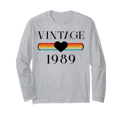 Decorazioni Vintage 36° Compleanno Vintage 1989 36 Anni Maglia a Manica