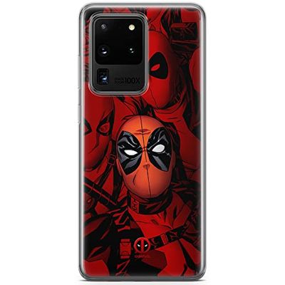 ERT GROUP Telefoonhoes voor Samsung S20 Ultra Original en officieel gelicentieerd Marvel patroon Deadpool 001 optimaal aangepast aan de vorm van de mobiele telefoon, hoes van TPU